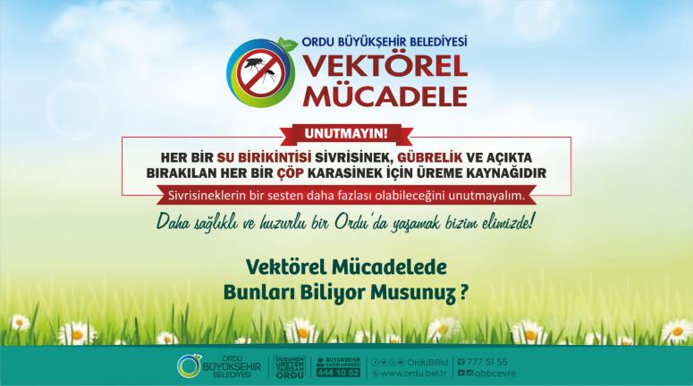 ORDU'DA VEKTÖREL MÜCADELE BAŞLADI